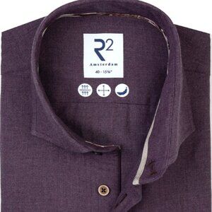 R2 Amsterdam Purple Flannel Cotton Shirt